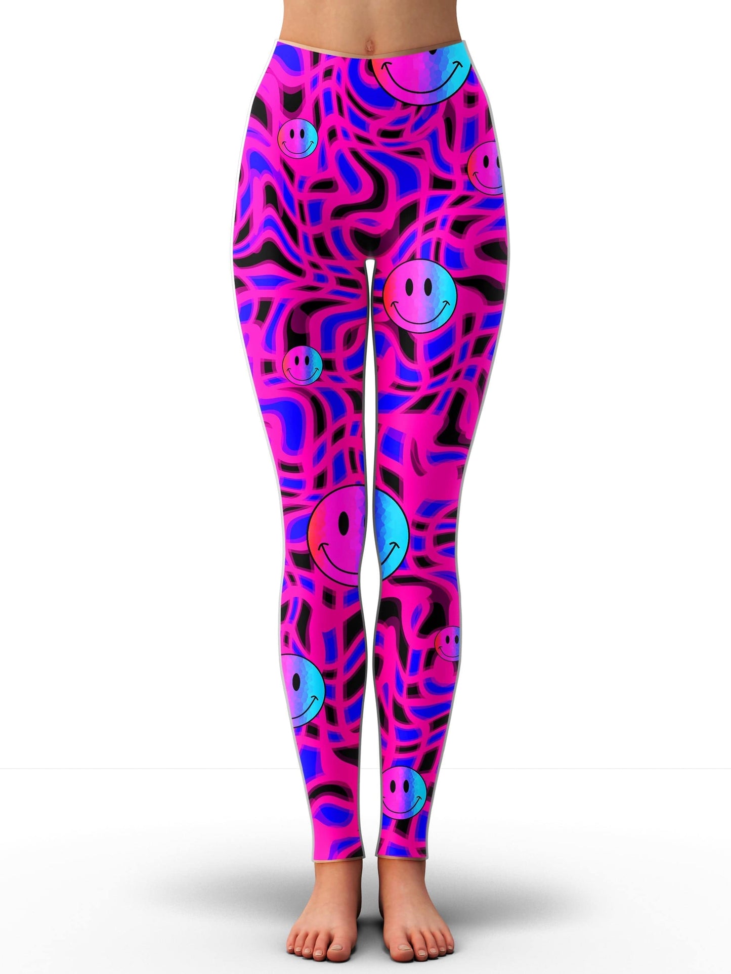 Trippy Smiles Hoodie Dress and Leggings Combo, Sartoris Art, | iEDM