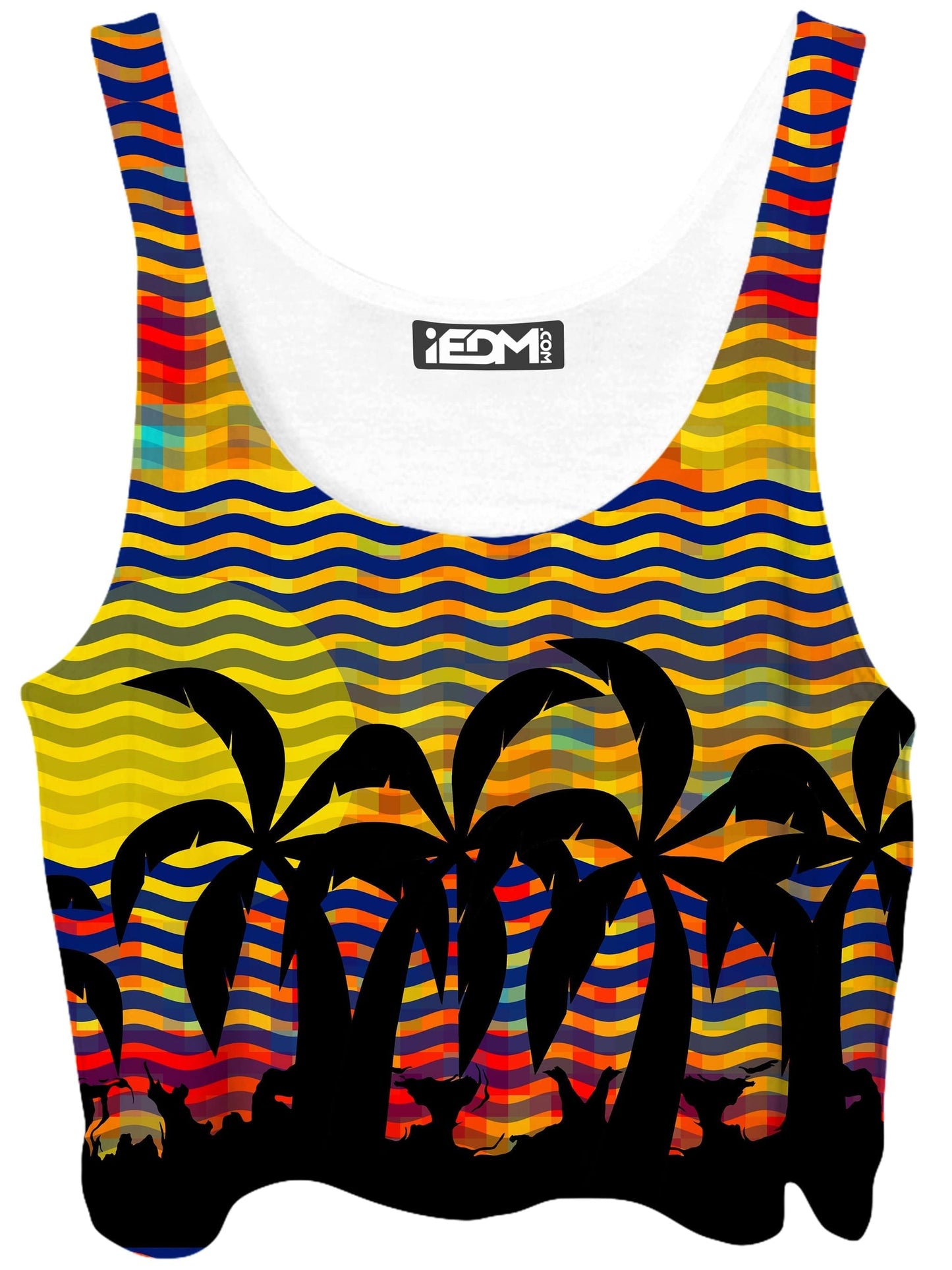 Trippy Tropical Nights Crop Top, Sartoris Art, | iEDM