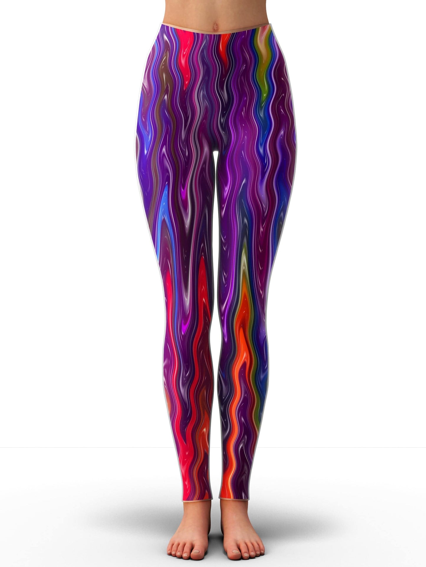 Trippy Vibes Crop Top and Leggings Combo, Sartoris Art, | iEDM