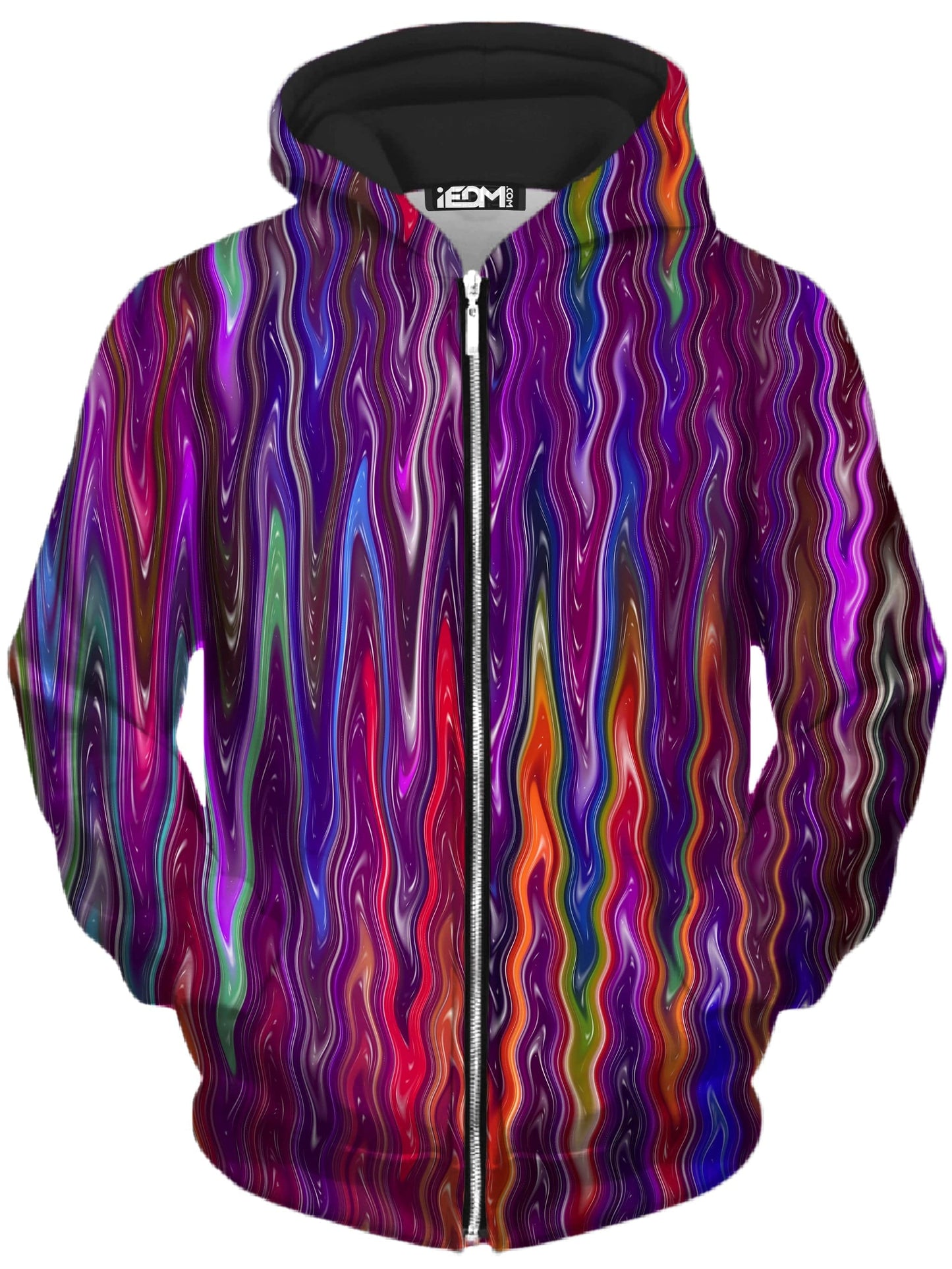 Trippy Vibes Zip-Up Hoodie and Leggings Combo, Sartoris Art, | iEDM