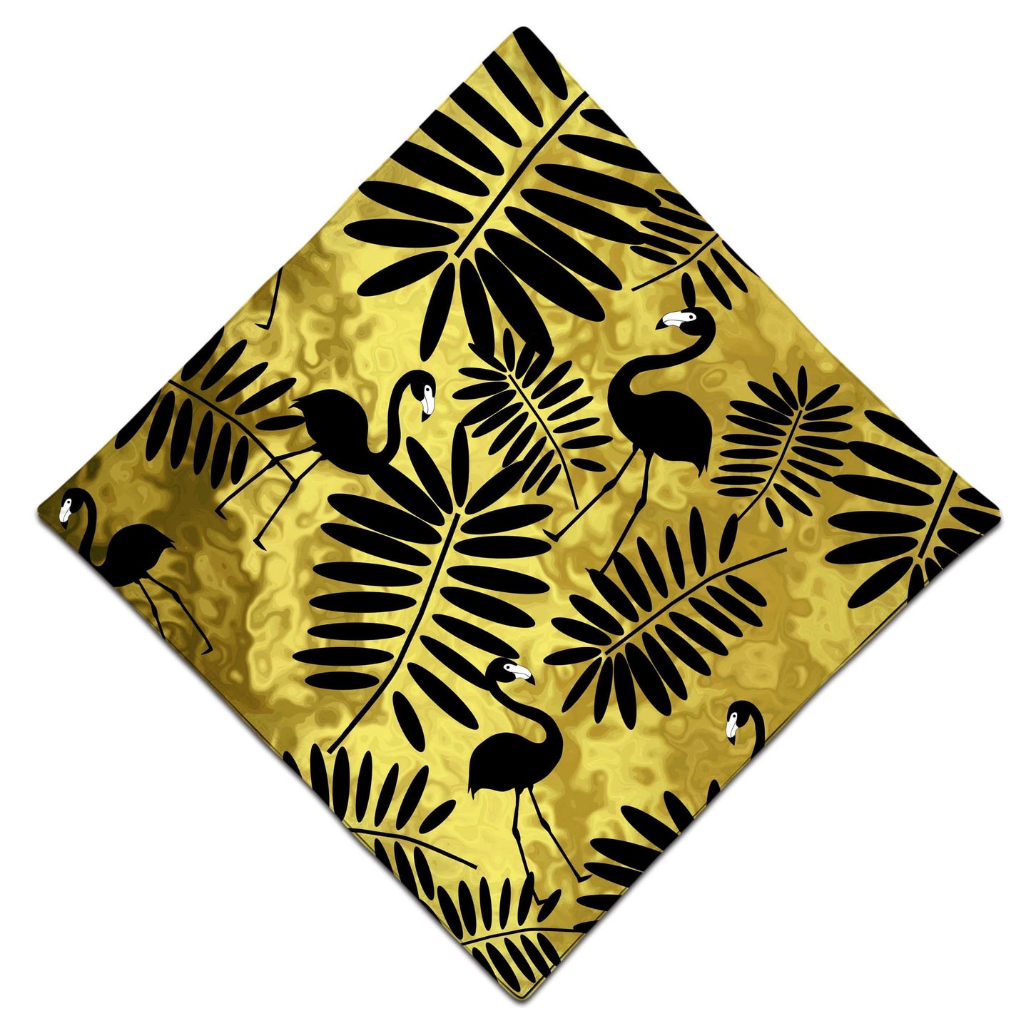 Tropical Black Flamingos Bandana, Sartoris Art, | iEDM