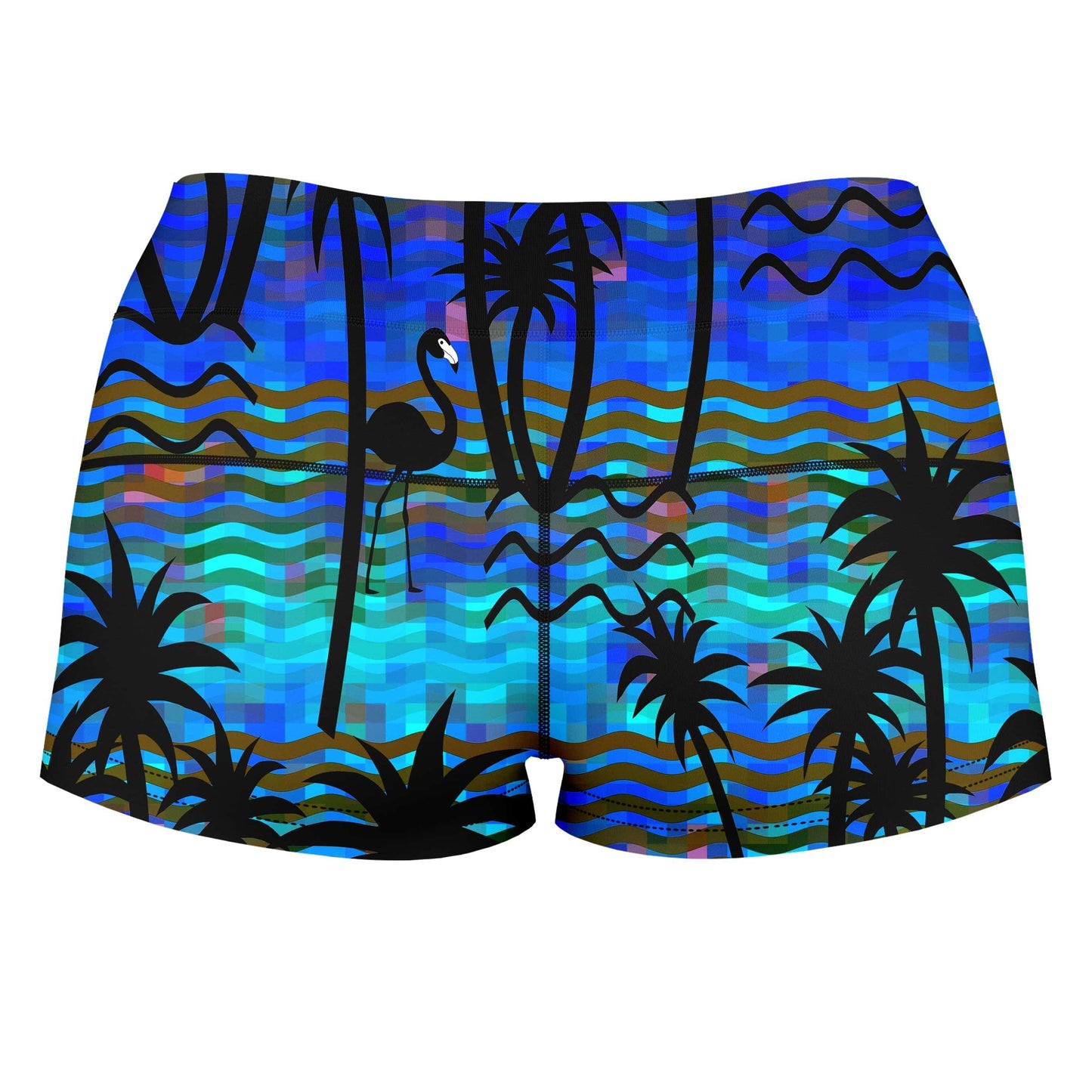 Tropical Dreams High-Waisted Women's Shorts, Sartoris Art, | iEDM