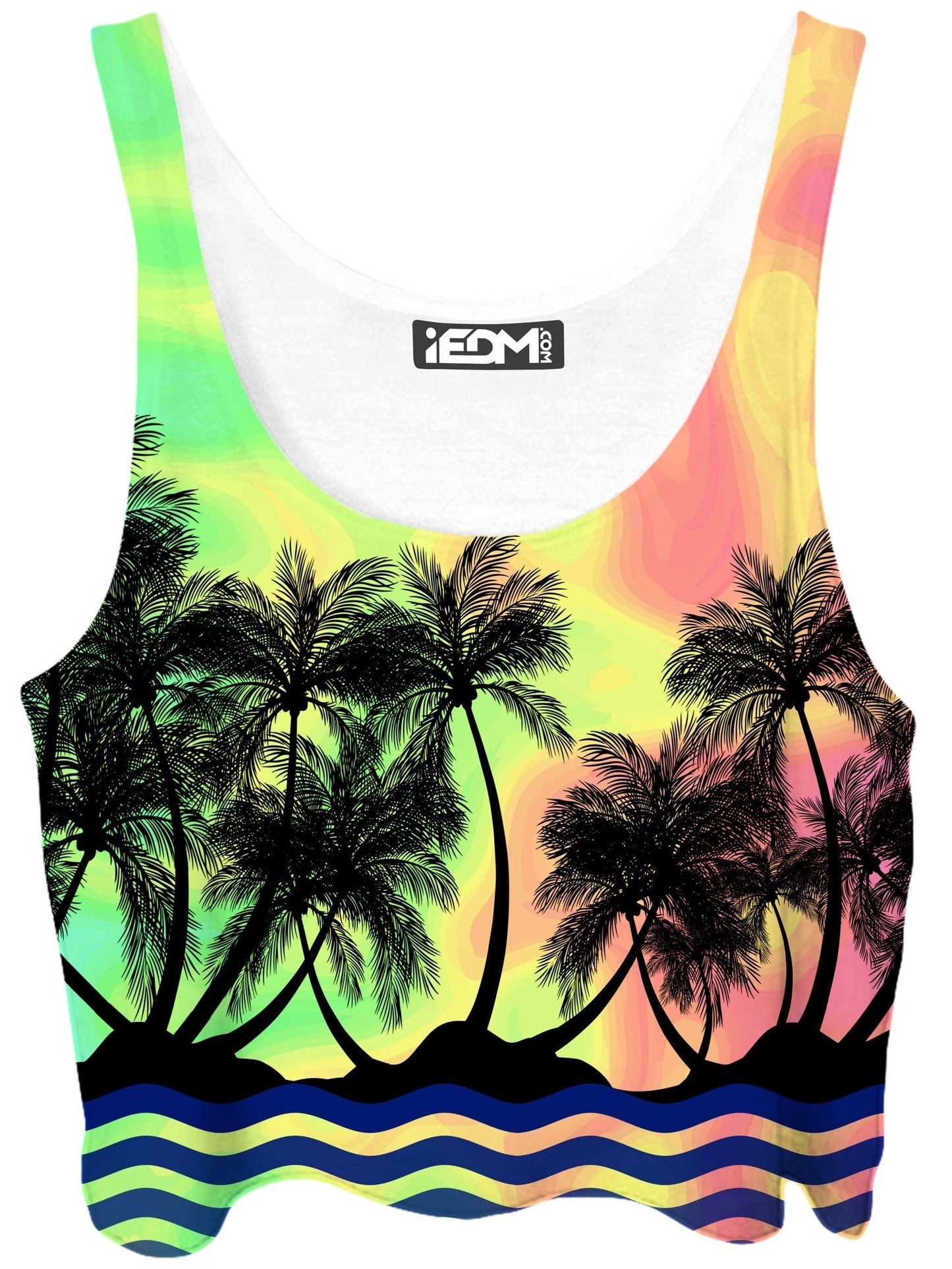 Tropical Sunset Crop Top, Sartoris Art, | iEDM