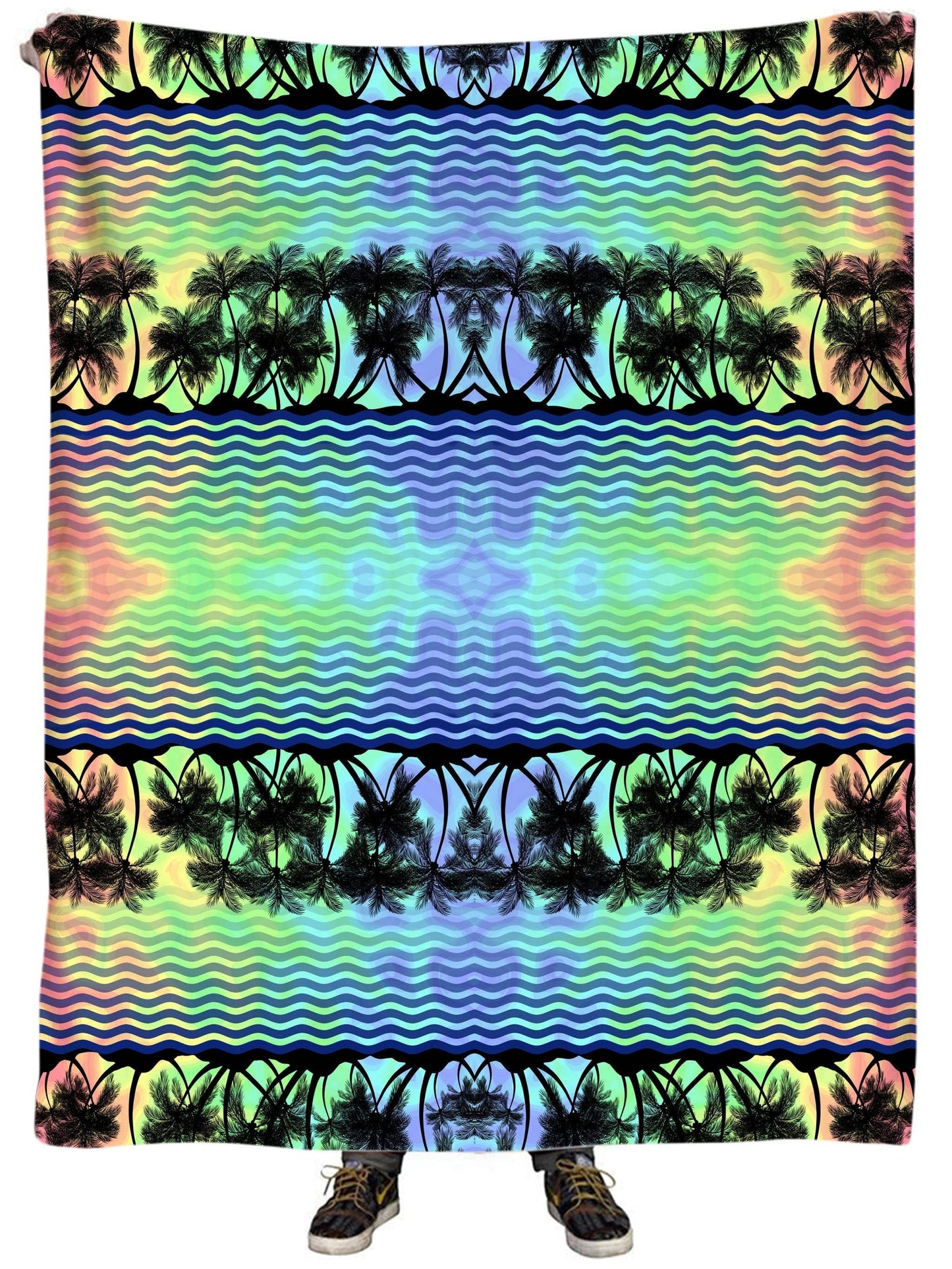 Tropical Sunset Plush Blanket, Sartoris Art, | iEDM