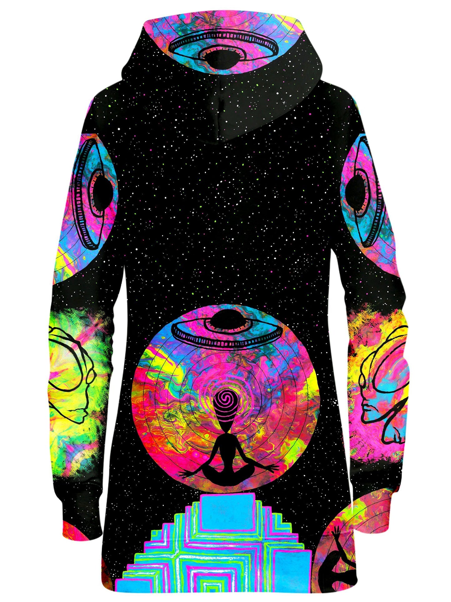 Alien Meditate Hoodie Dress, Set 4 Lyfe, | iEDM