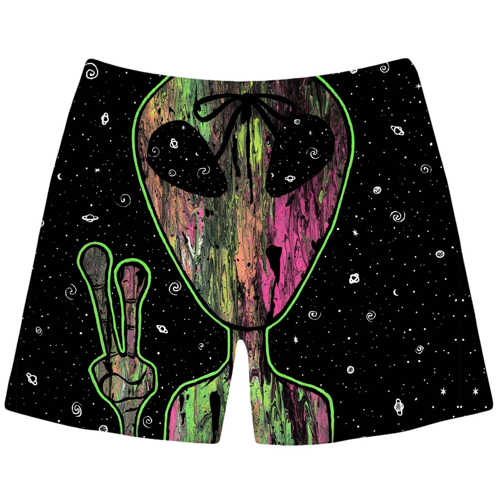 Alien Space Swim Trunks, Set 4 Lyfe, | iEDM