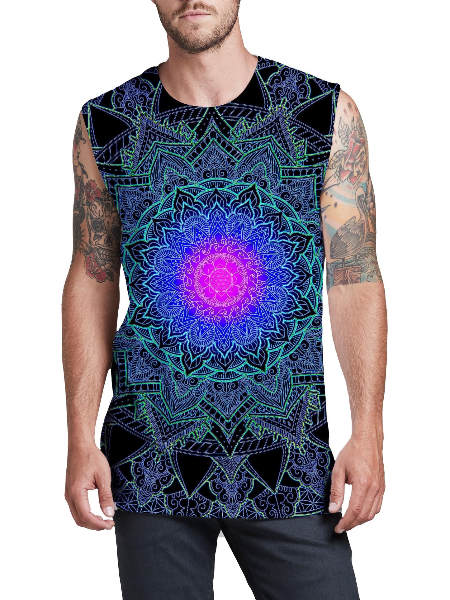 Mandala Love Men's Muscle Tank, Set 4 Lyfe, | iEDM