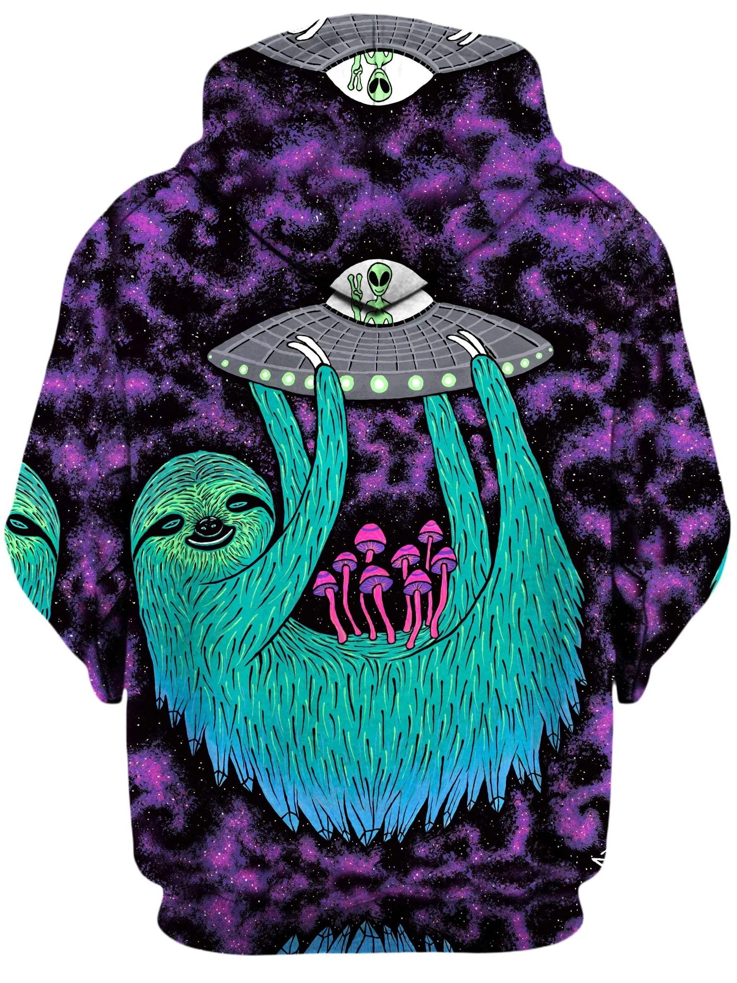 Sloth Abduction Unisex Zip-Up Hoodie, Set 4 Lyfe, | iEDM
