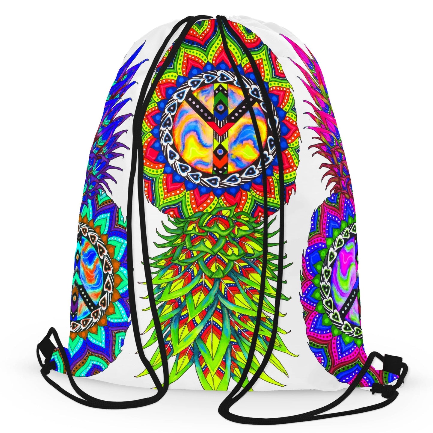 Ananas Trio Drawstring Bag, Svenja Jodicke, | iEDM
