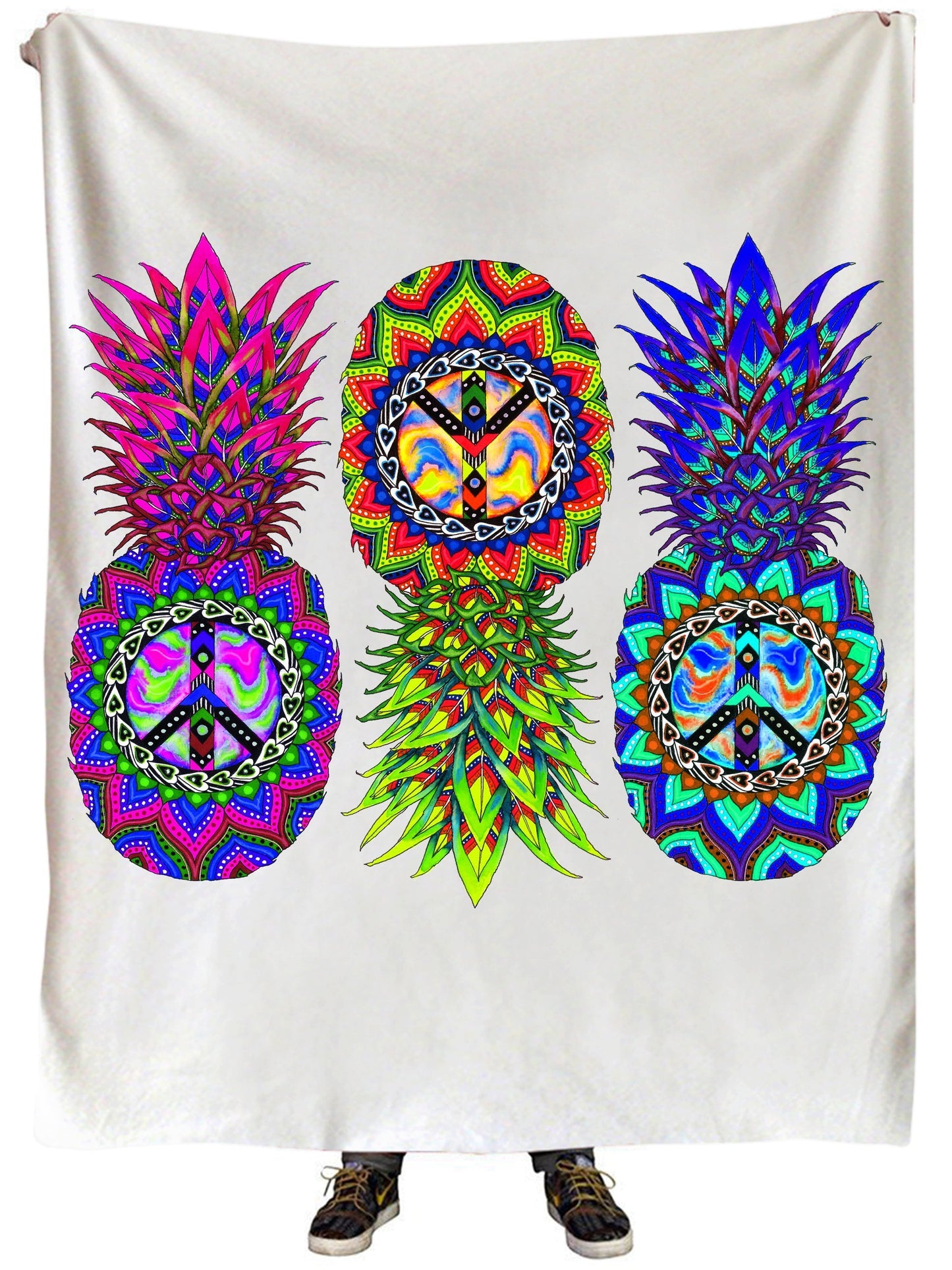 Ananas Trio Plush Blanket, Svenja Jodicke, | iEDM