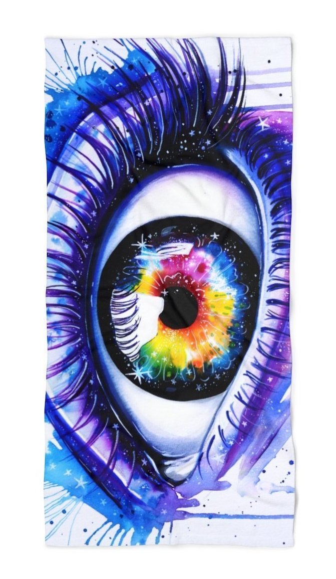 Galaxy Eye Beach Throw, Svenja Jodicke, | iEDM