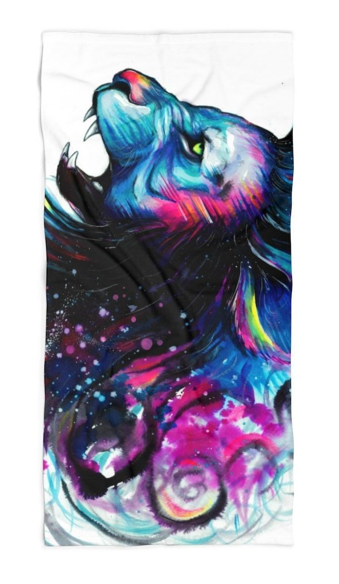 Lion Color Beach Throw, Svenja Jodicke, | iEDM