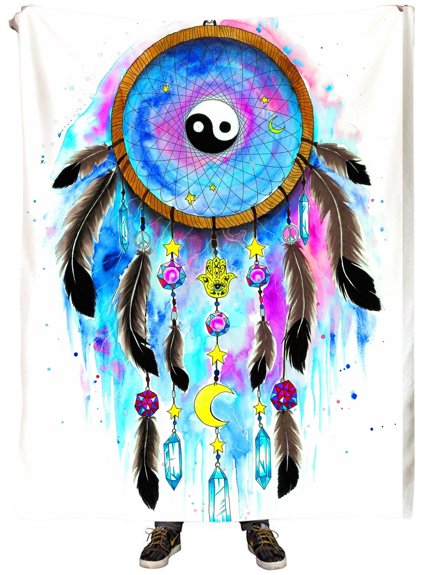 Yin Yang 2 Plush Blanket, Svenja Jodicke, | iEDM