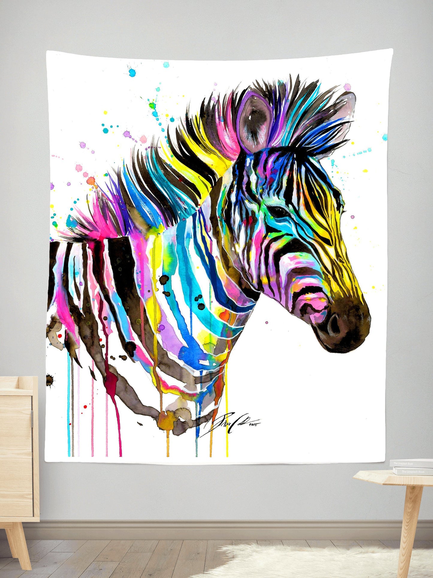Zebra Bunt Tapestry, Svenja Jodicke, | iEDM