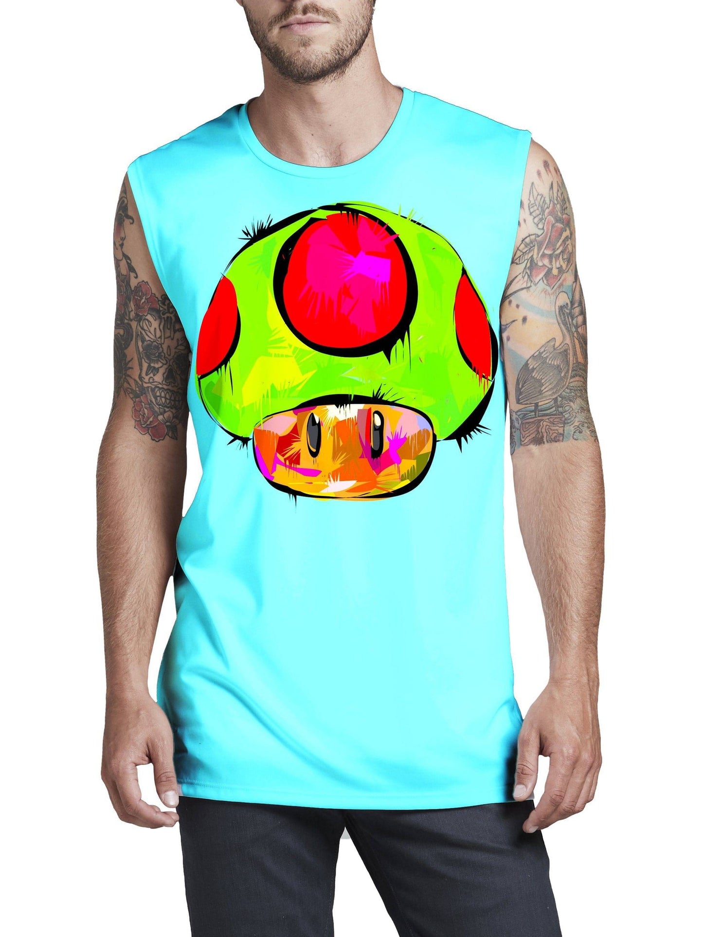 1 Up Men's Muscle Tank, Technodrome, | iEDM