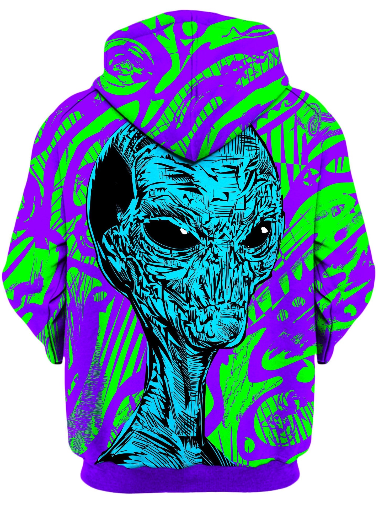Alien Unisex Zip-Up Hoodie, Technodrome, | iEDM