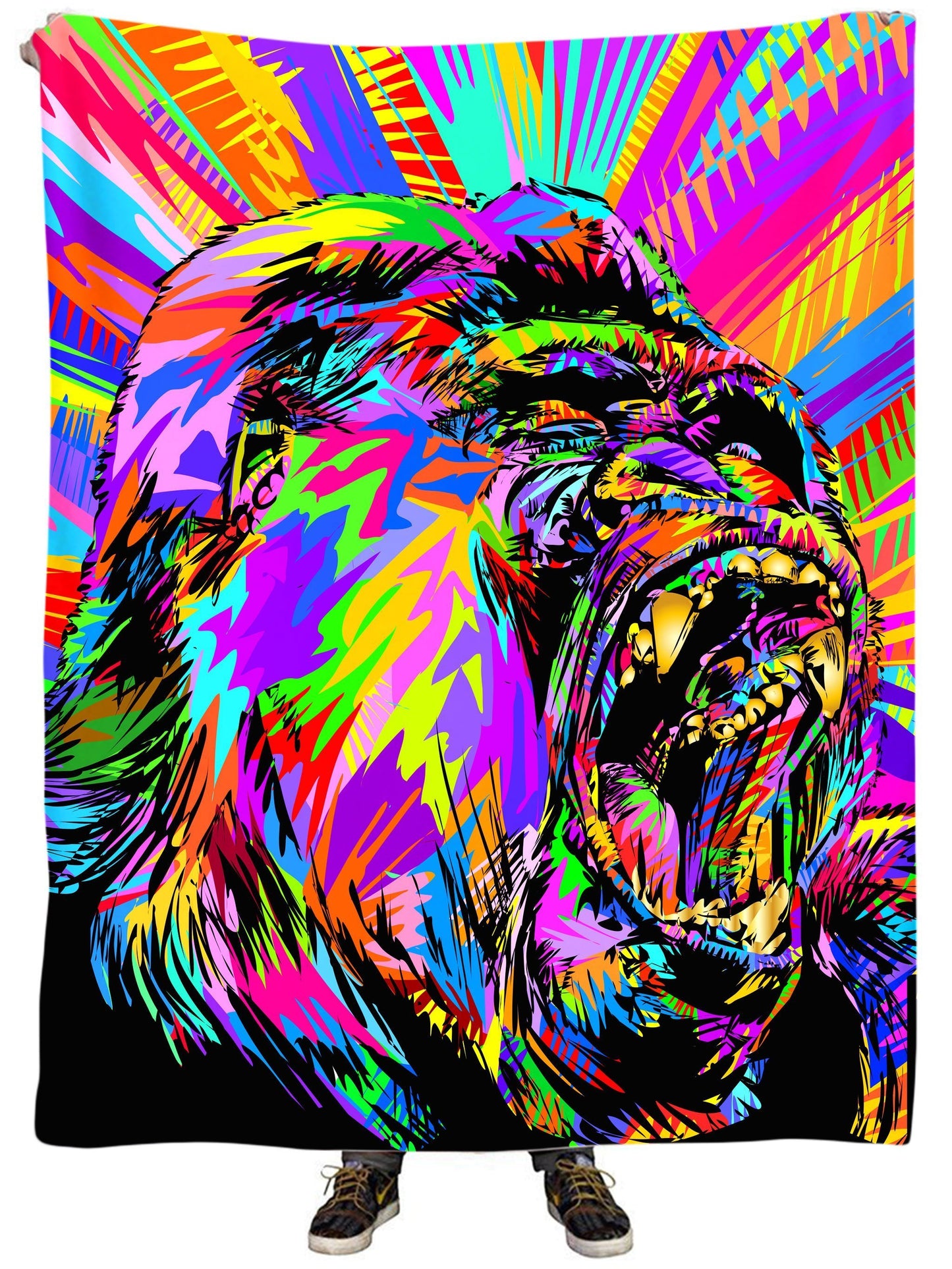 Gorilla Drome Plush Blanket, Technodrome, | iEDM