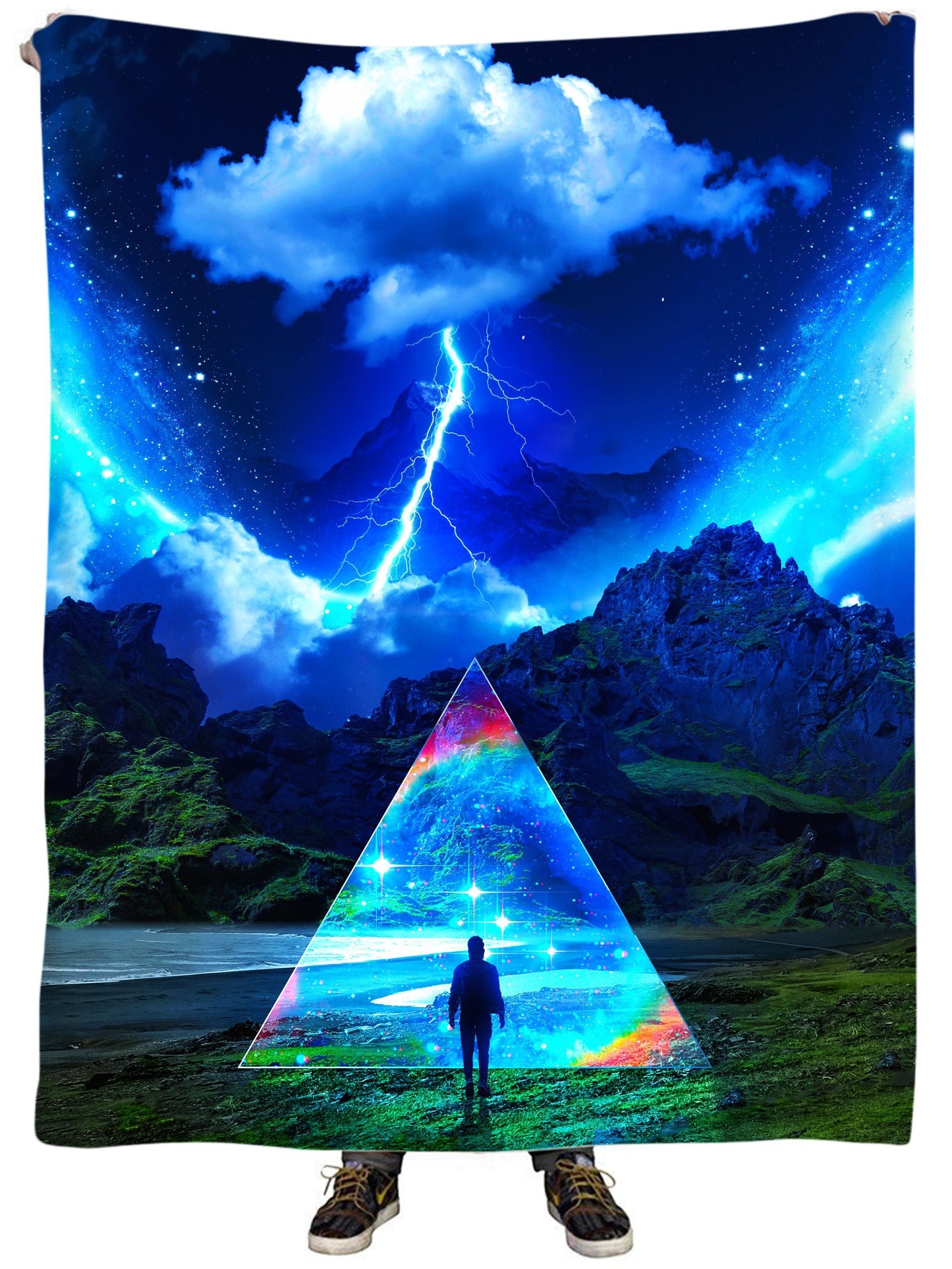 Rainbow Triangle Plush Blanket, Think Lumi, | iEDM