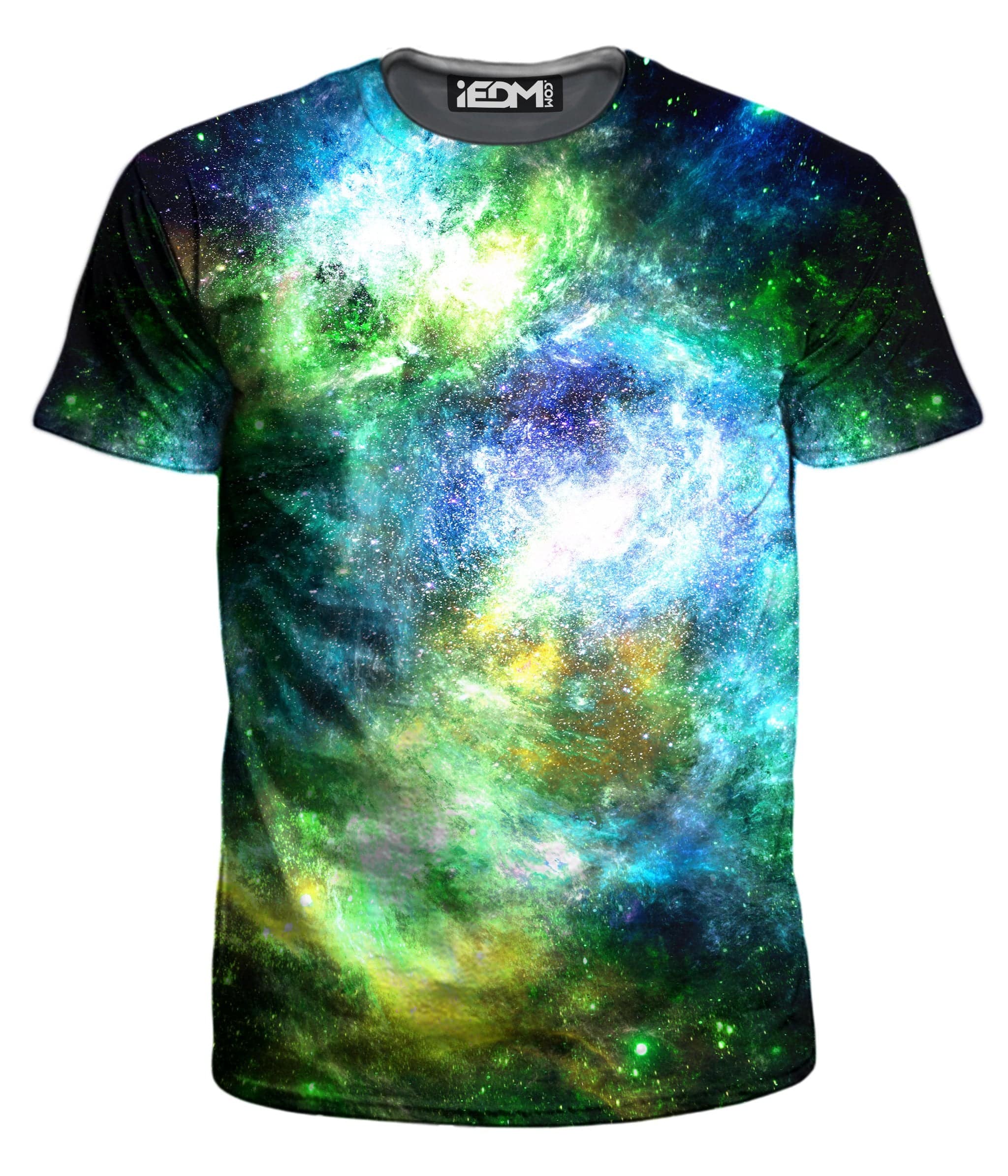 Desfiladero Cerdo Mínimo Green Psychedelic Nebula Men's T-Shirt – iEDM