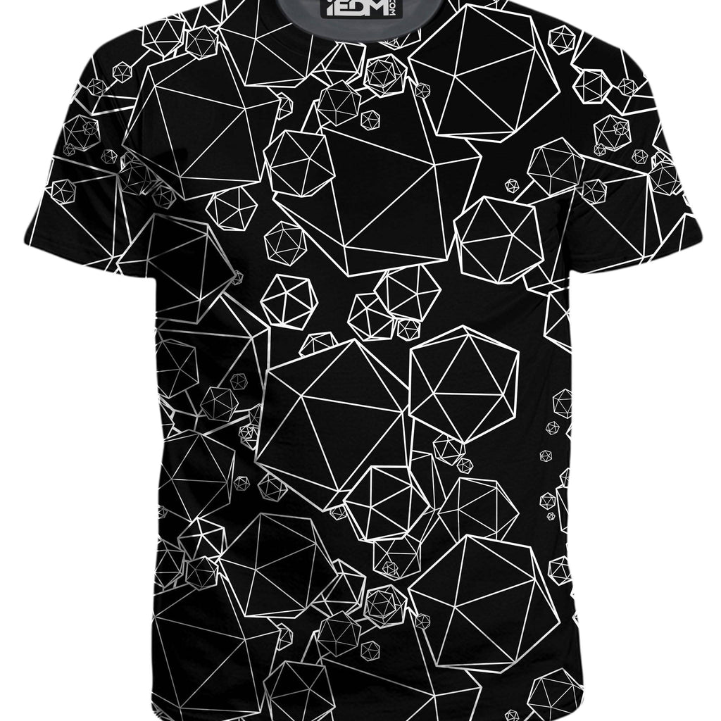 Icosahedron Madness Black T-Shirt and Joggers Combo, Yantrart Design, | iEDM