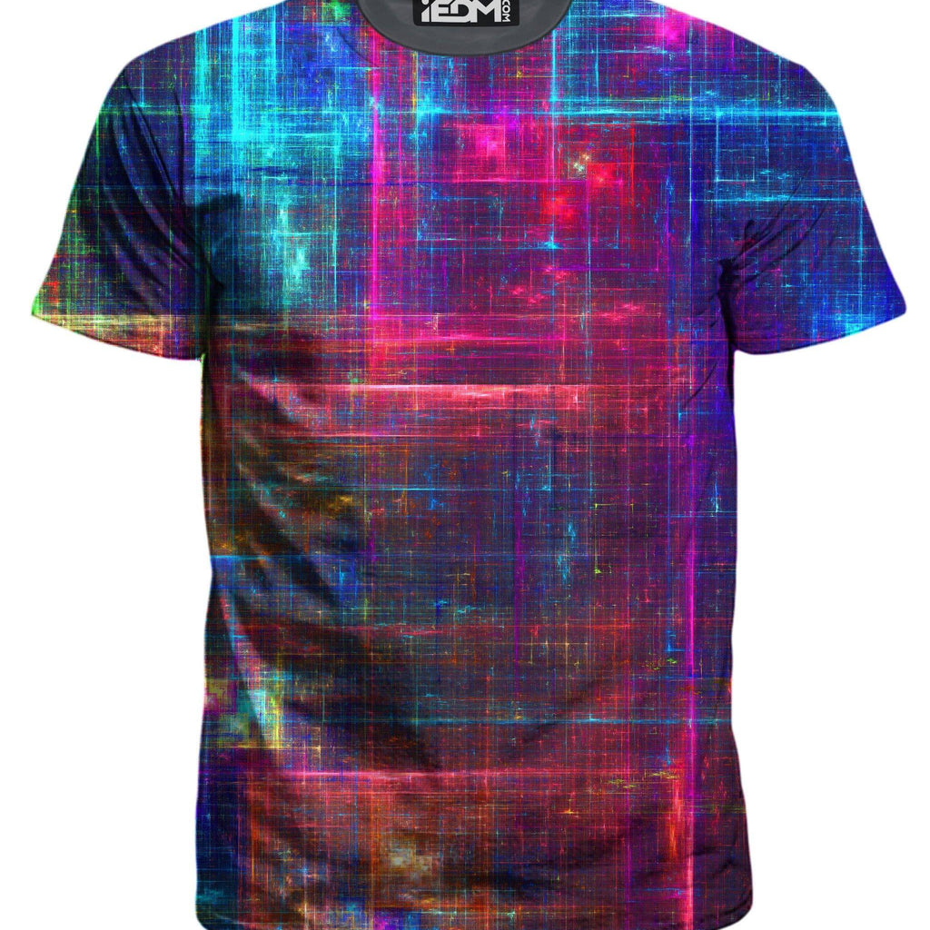 Psychedelic Matrix Rainbow Men's T-Shirt, Yantrart Design, | iEDM