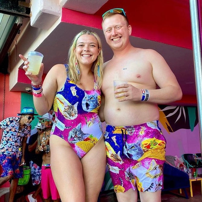 Top 10 Pool Party Outfits For Miami Music Week 2024: Swim Trunks, Swimsuits, + More