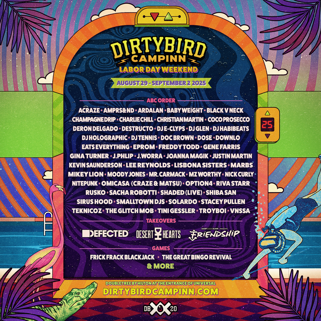 Birdhouse Rave Dirtybird CampINN Announces Genre-Spanning Lineup & Fresh ...