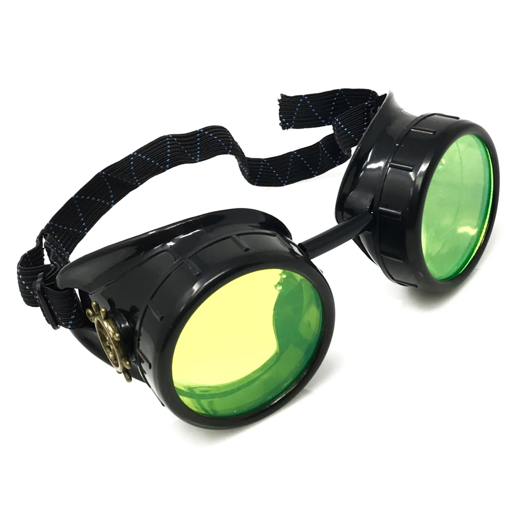 Steampunk Mad Scientist Goggles UV Glow Neon Rave Lenses - iEDM