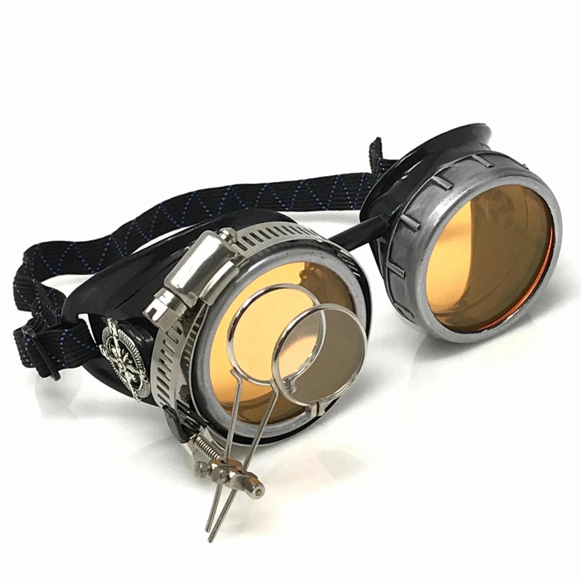 Steampunk Metallic Goggles With Magnifying Eye Loupes Pastel Goth Punk - iEDM