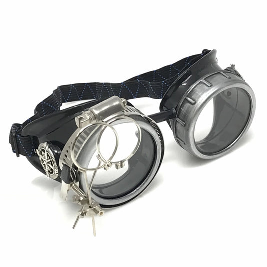 Motorcycle Goggles With Magnifying Eye Loupes Clear Lenses - iEDM