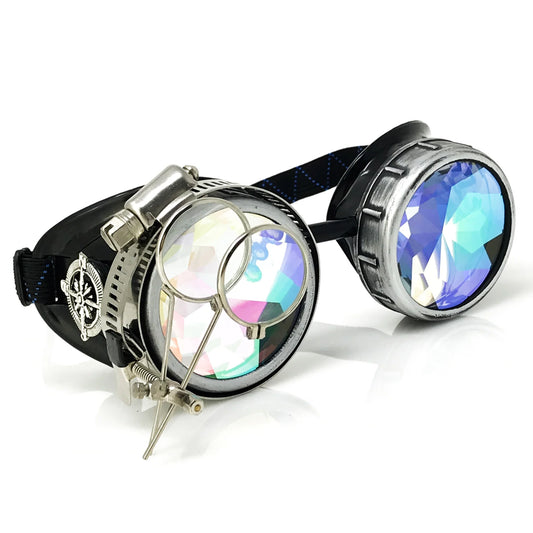 DJ Approved Glasses Rave Eyewear With Magnifying Eye Loupes Kaleidoscope Lenses - iEDM