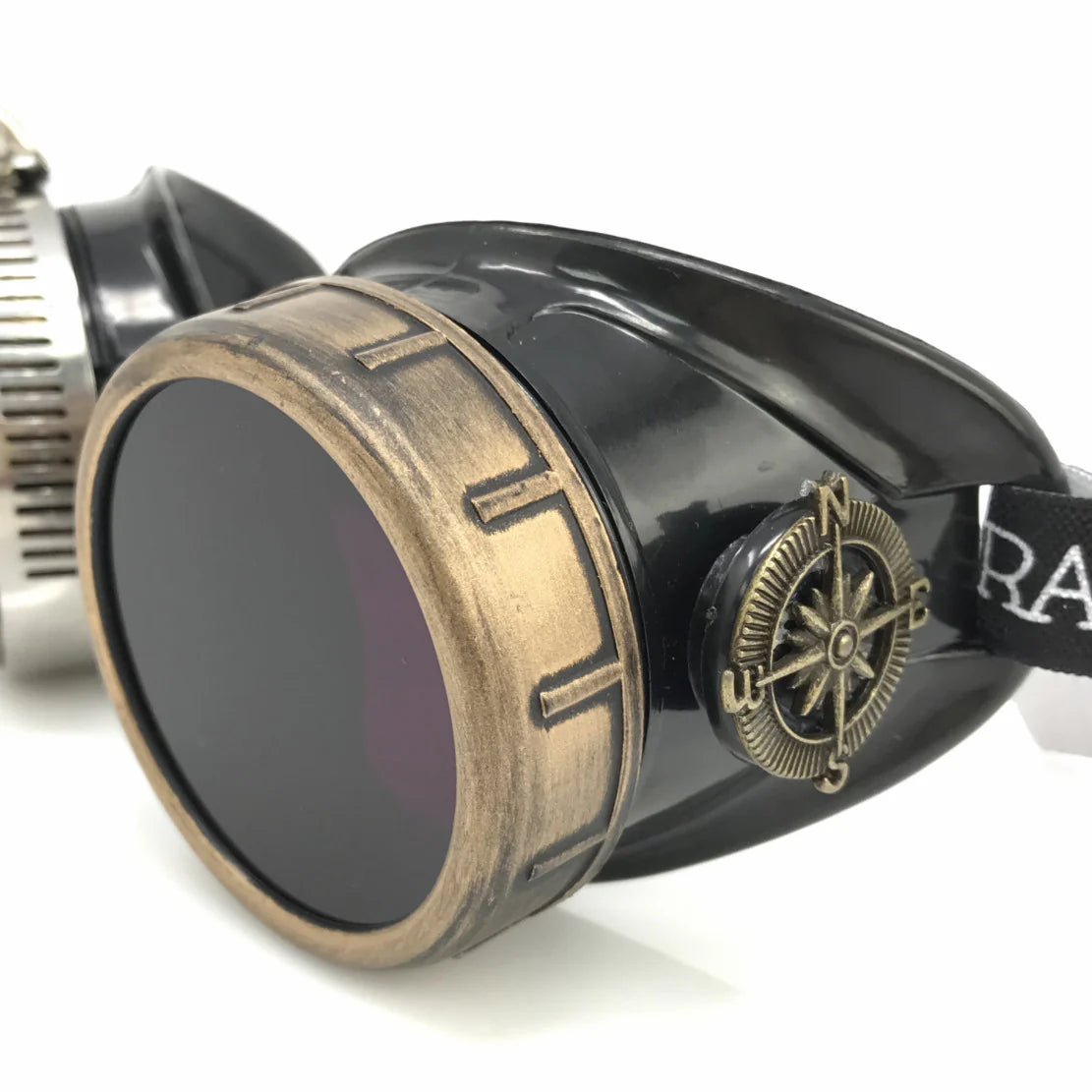 Steampunk Goggles With Magnifying Loupes Purple Lenses - iEDM