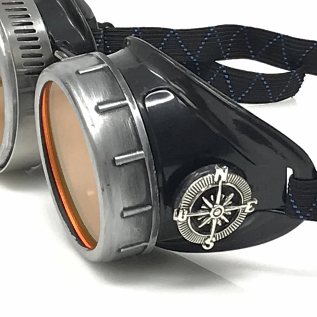 Steampunk Metallic Goggles With Magnifying Eye Loupes Pastel Goth Punk - iEDM