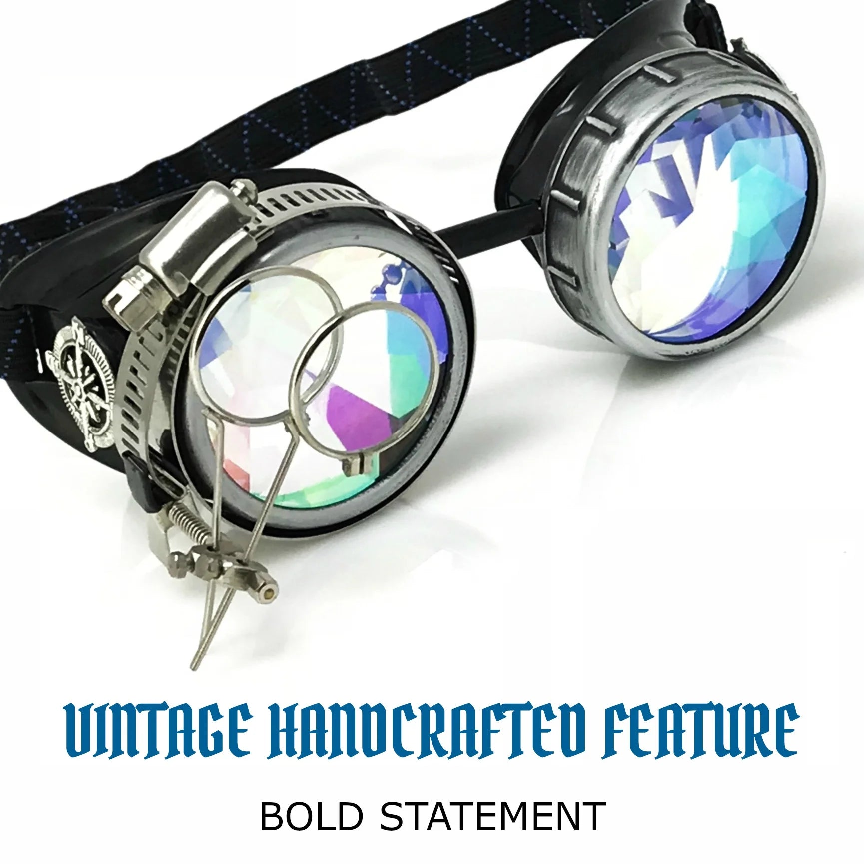 DJ Approved Glasses Rave Eyewear With Magnifying Eye Loupes Kaleidoscope Lenses - iEDM