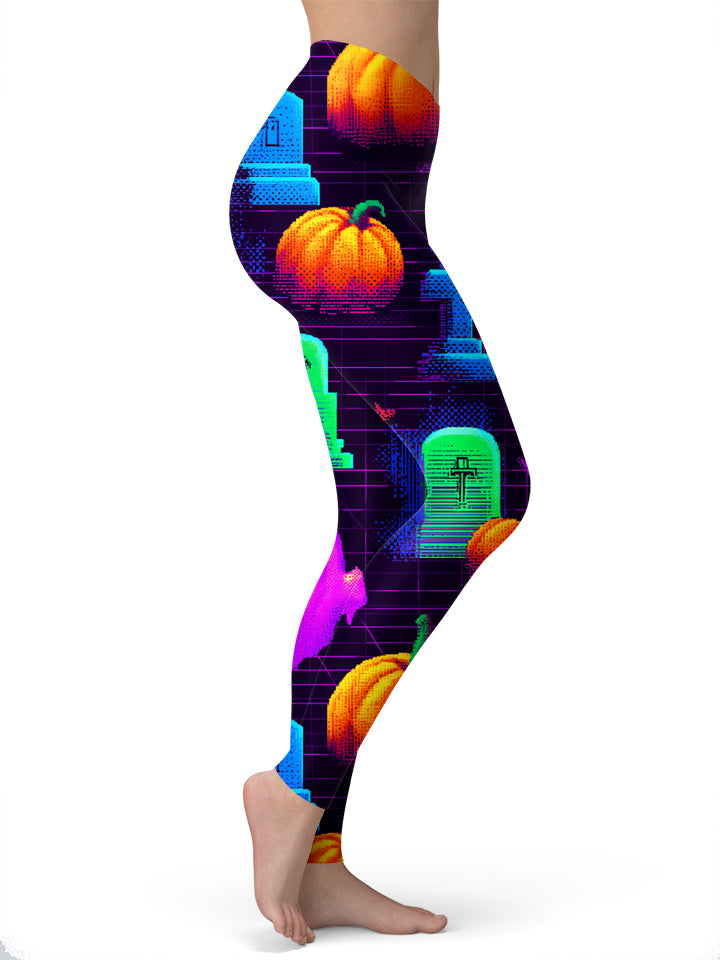 8 Bit Halloween Leggings - iEDM