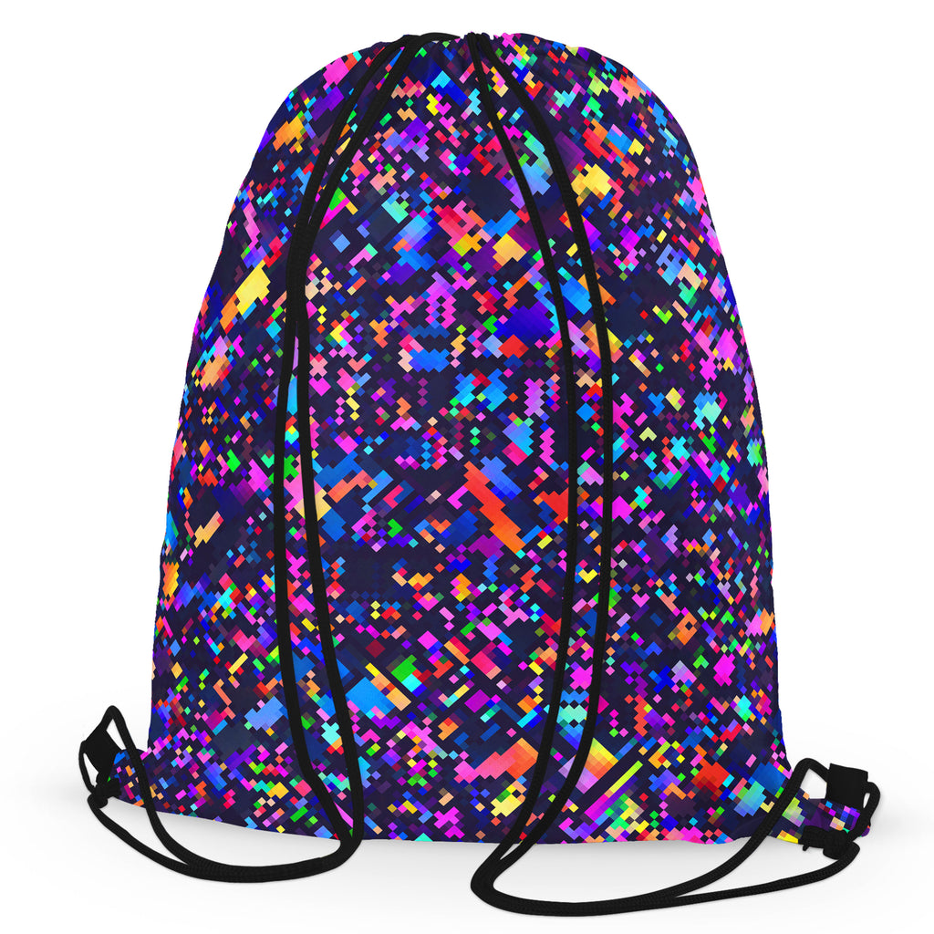 8-Bit Confetti Drawstring Bag, Art Design Works, | iEDM