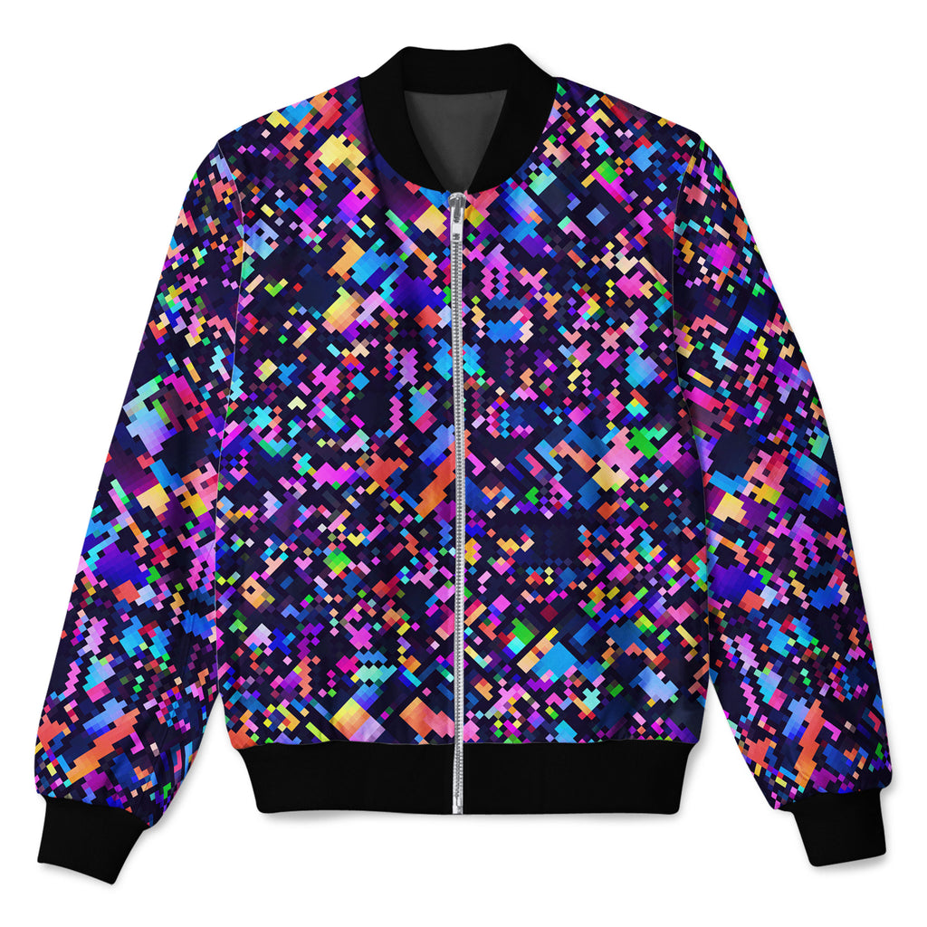 8-Bit Confetti Bomber Jacket, Art Design Works, | iEDM