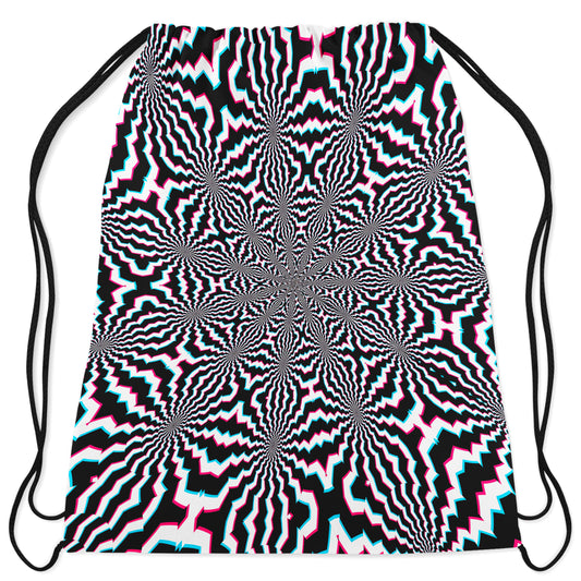 Fractal Ripples Drawstring Bag, Art Design Works, | iEDM