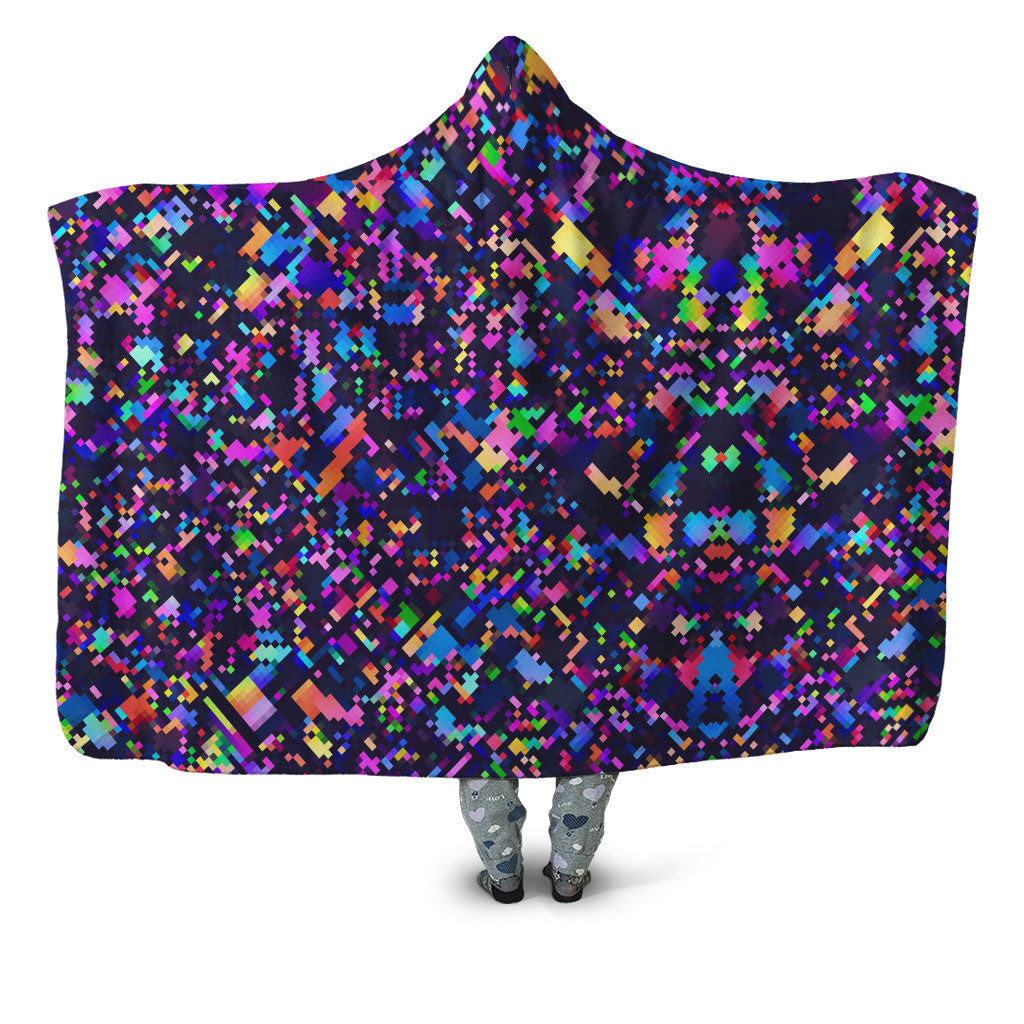 8-Bit Confetti Hooded Blanket, Art Design Works, | iEDM