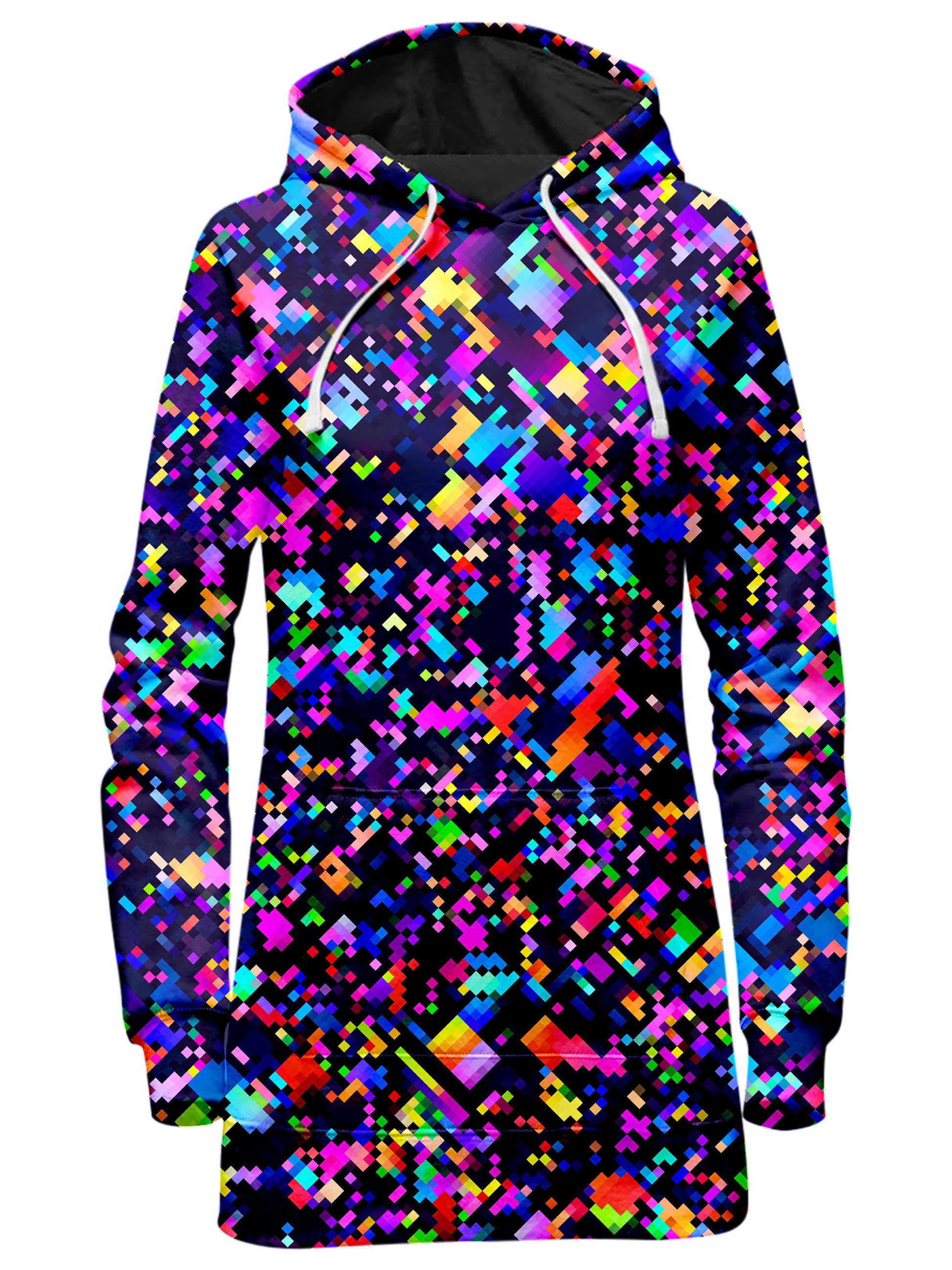 8-Bit Confetti Hoodie Dress, Art Design Works, | iEDM