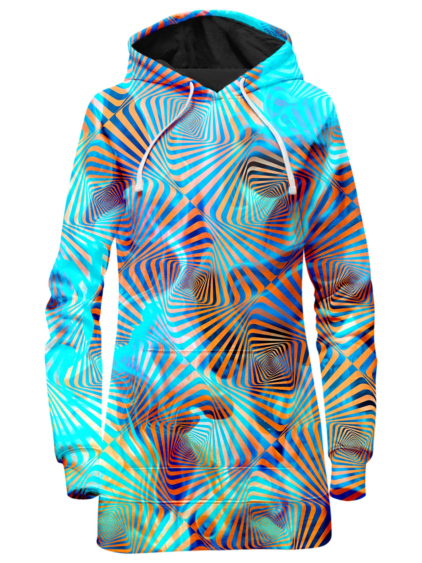 Aqua Plasma Hoodie Dress, Art Design Works, | iEDM