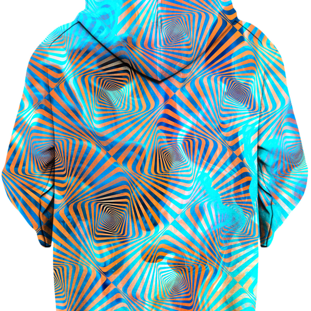 Aqua Plasma Unisex Zip-Up Hoodie, Art Design Works, | iEDM