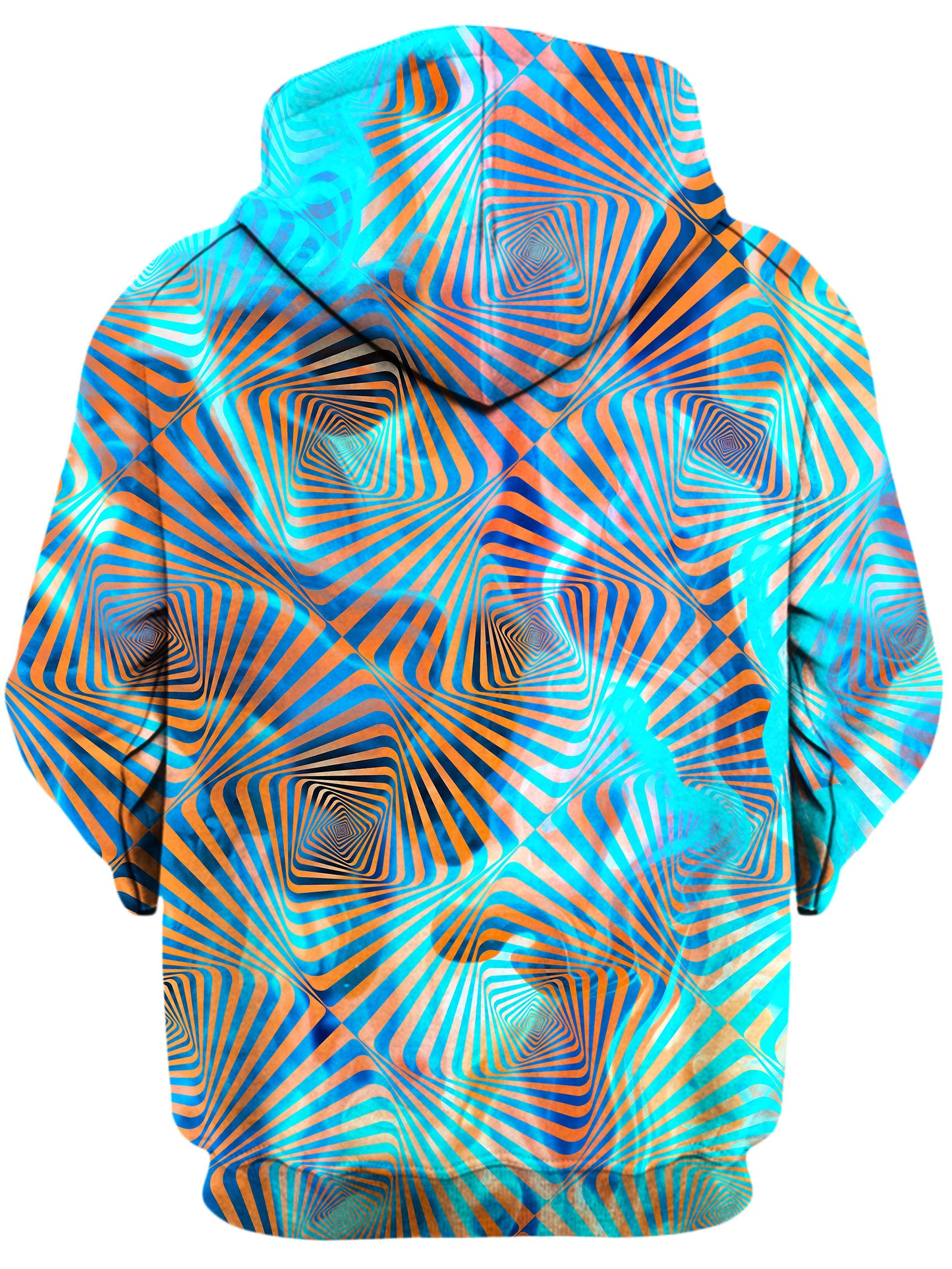 Aqua Plasma Unisex Zip-Up Hoodie, Art Design Works, | iEDM