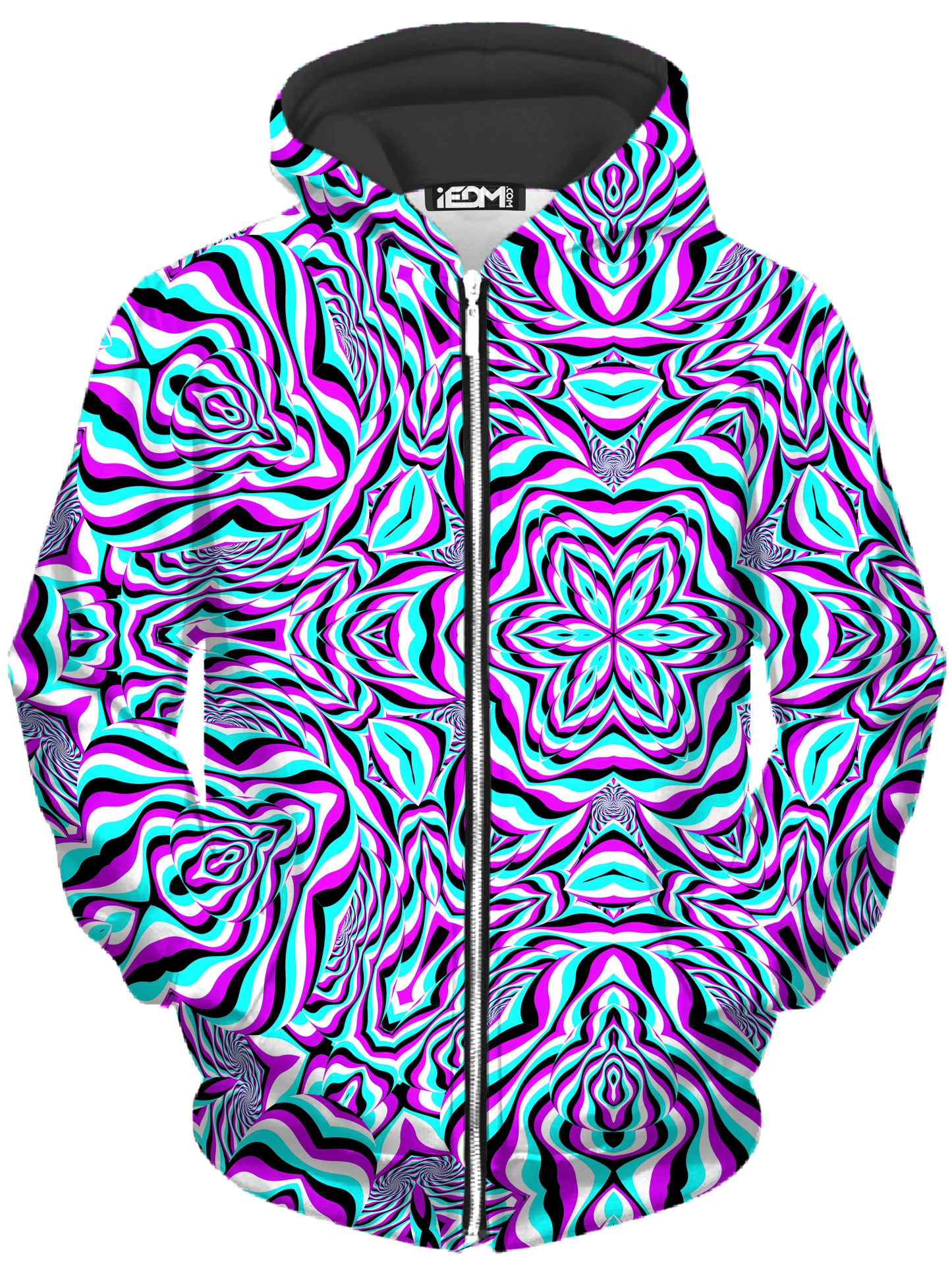 Aquarius Unisex Zip-Up Hoodie, Art Design Works, | iEDM