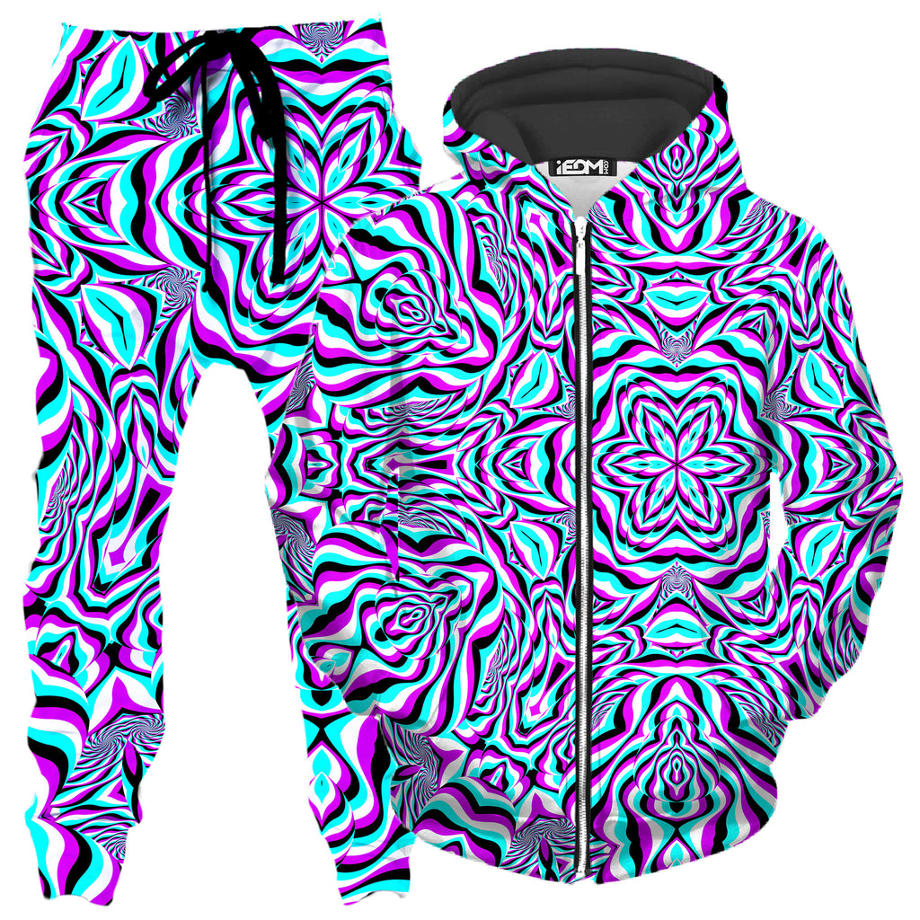 Aquarius Zip-Up Hoodie and Joggers Combo, Art Design Works, | iEDM