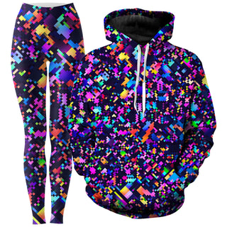 Art Design Works - 8-Bit Confetti Hoodie and Leggings Combo