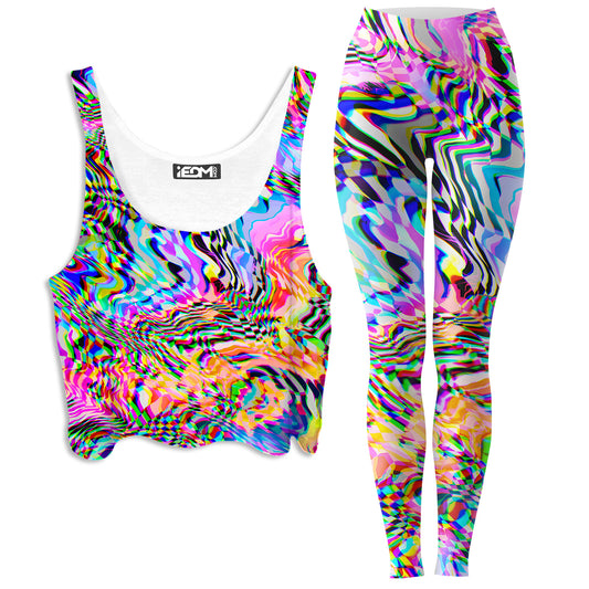 No Signal 2.0 Crop Top and Leggings Combo, Art Design Works, | iEDM