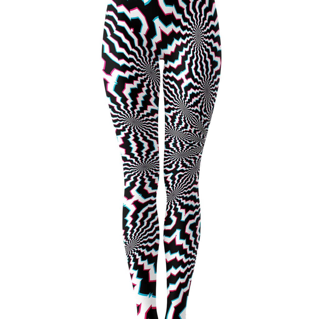 Fractal Ripples Leggings, Art Design Works, | iEDM