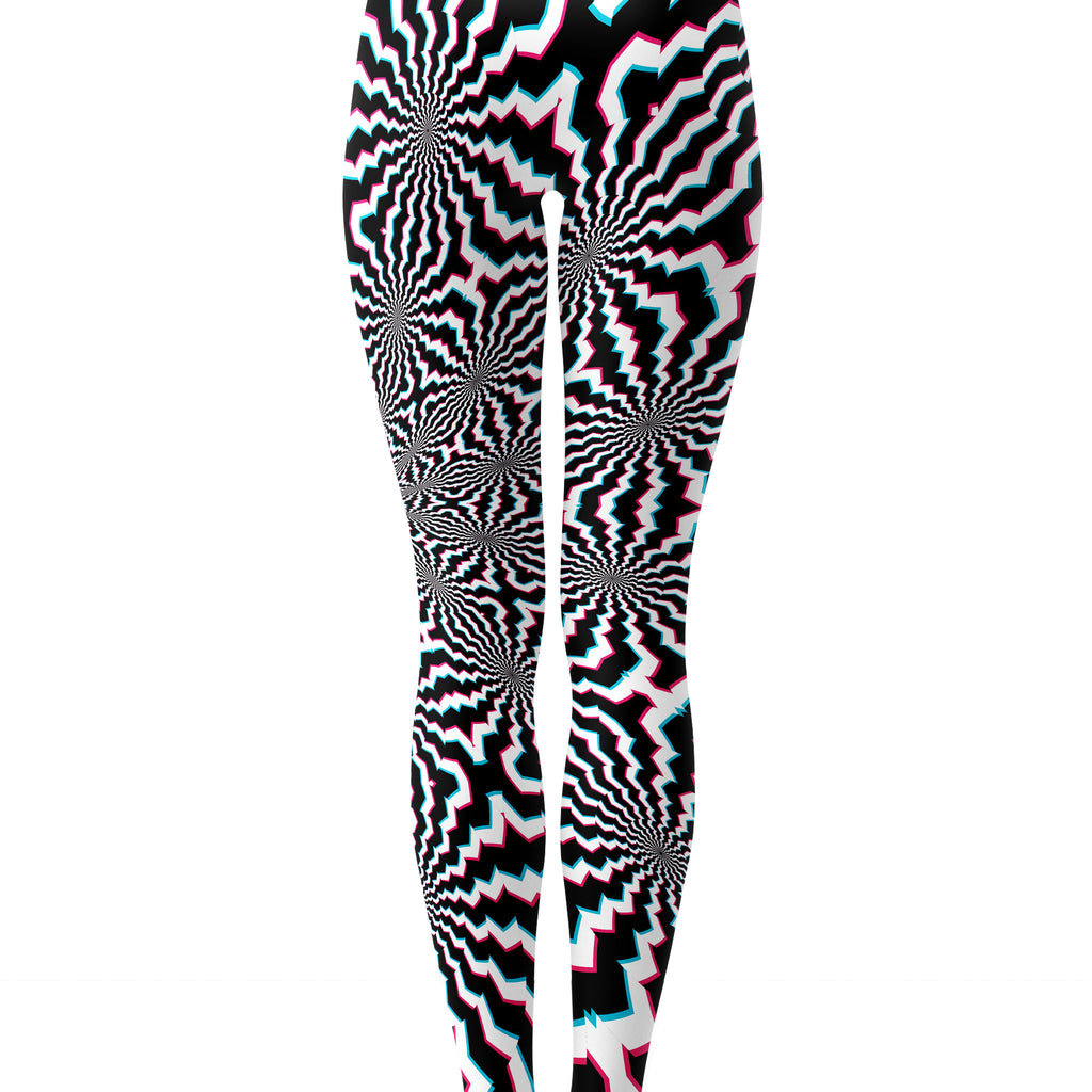 Fractal Ripples Leggings, Art Design Works, | iEDM