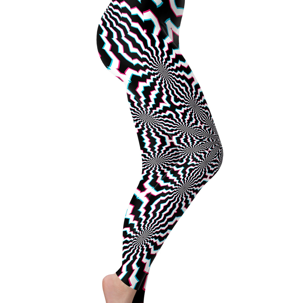 Fractal Ripples Leggings, Art Design Works, | iEDM